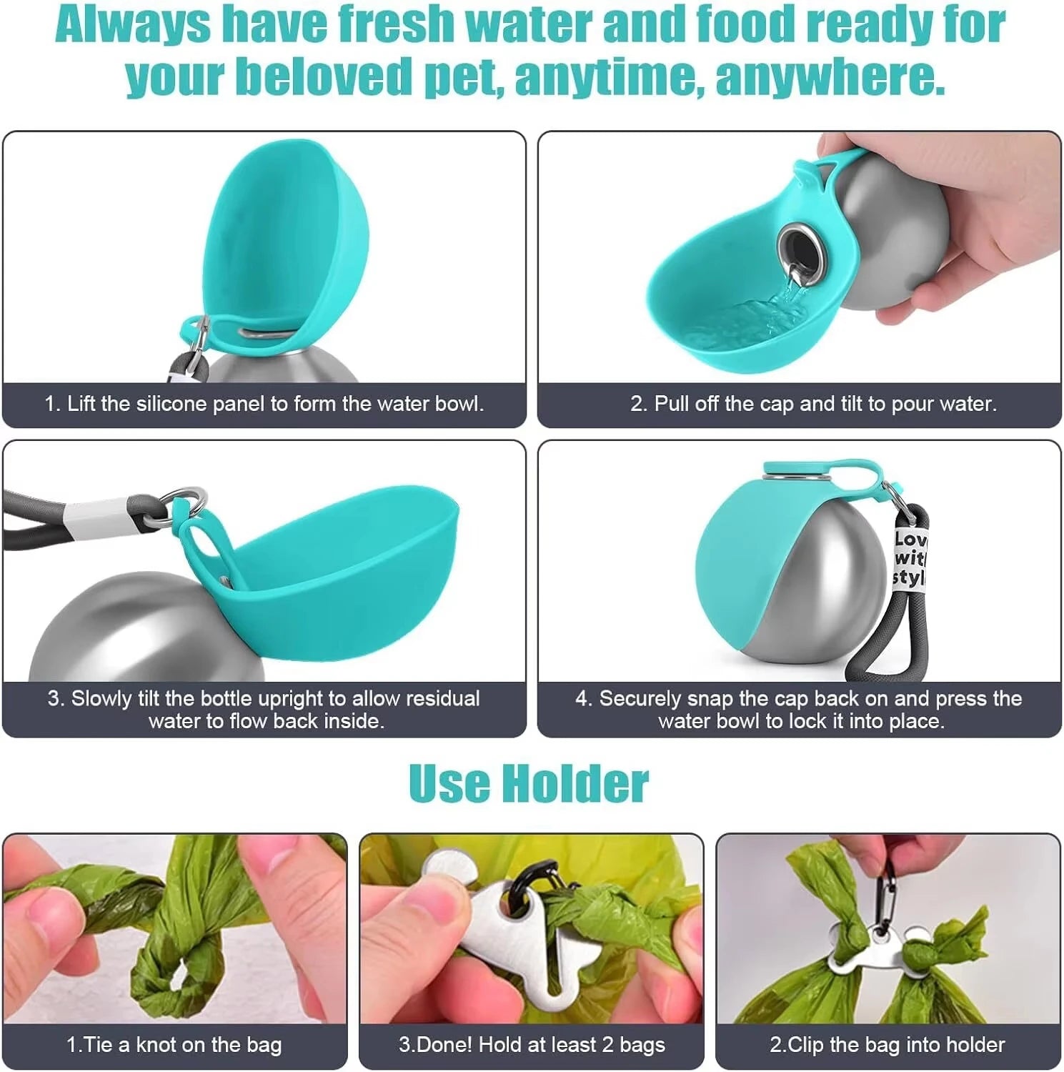 On-The-Go Dog Water Bottle